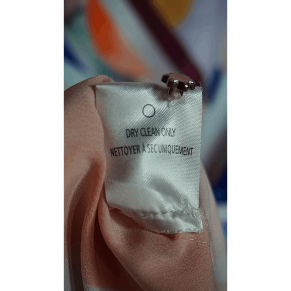 Robert Graham Women's Olivia Watercolor Sz 4 Colorful‎ Puff Sleeve Dress - Picture 6 of 6